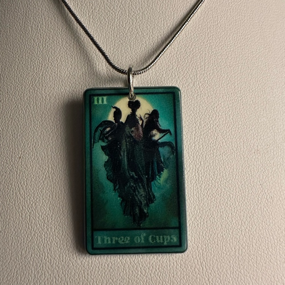 Halloween Necklace Three of Cups